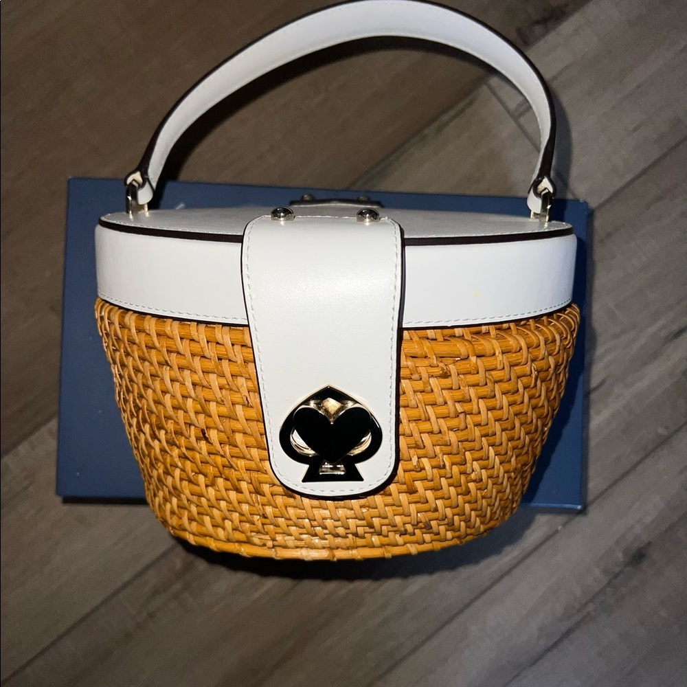 Kate Spade Wicker Purse with Turnlock - Like new